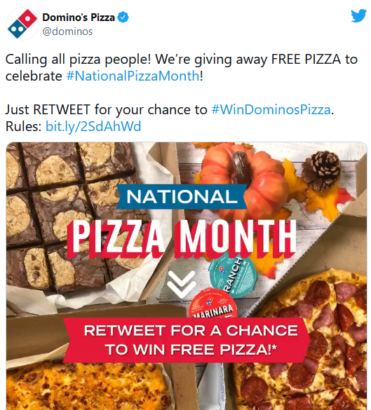 Domino's Tweet